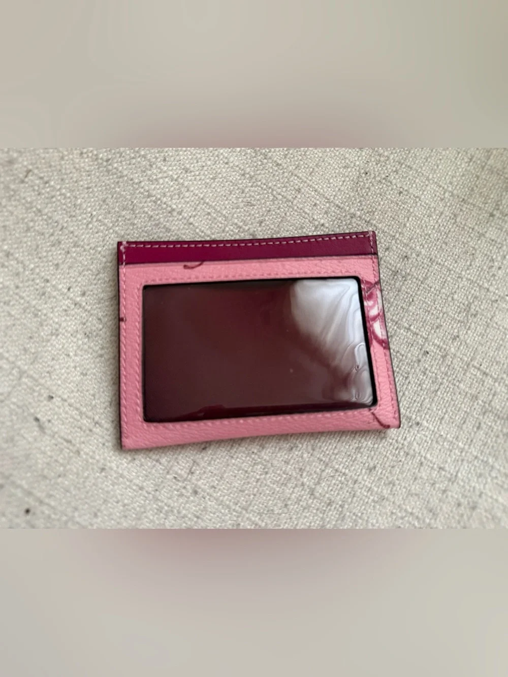 Coach Pink Cherry Shoulder Wristlet with Matching Card Case